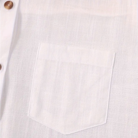 100% Organic Cotton Long Sleeve Shirt with Button Front - Picture 5 of 7